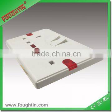 13A 250V 2 Gang Switch and Socket UK Type Electrical Switch Socket photo-2