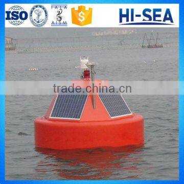 1500mm Polyurea Monitoring Buoy with Solar Panels and Navigation Mark Light