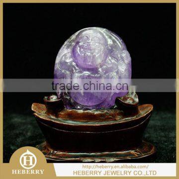 new fashion crafts price of amethyst laughing buddha statue