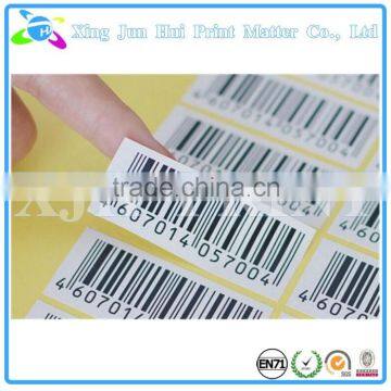 Printed barcode labels serialize stickers roll