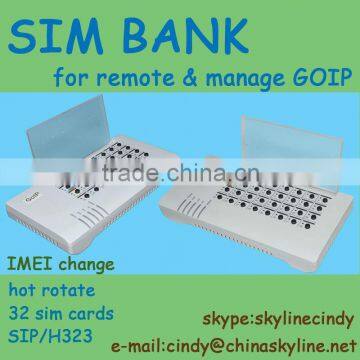 group goip solution/imei change/sim bank 32 sim card