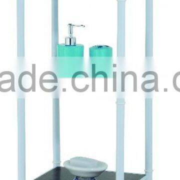5 level space saver storage shelf metal bathroom