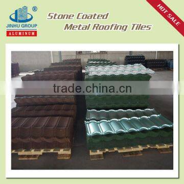 sun stone coated metal roof tile for home villa house