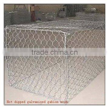 hot dipped galvanized gabion basket mesh