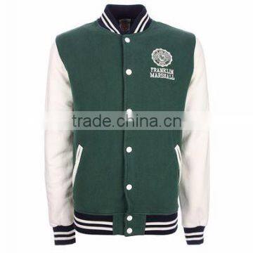 High Quality Wholesale Zip Pockets Black Cropped Shiny Stain Bomber Jacket Women Blank Baseball Jacket