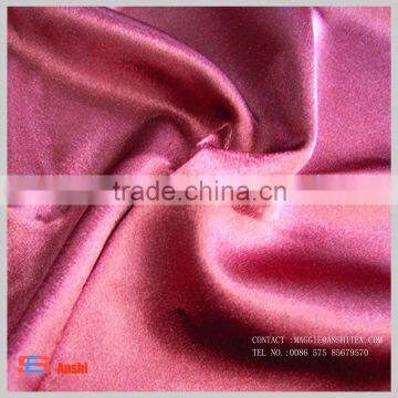 210-220g/m 100% Polyester Back crepe satin fabric for wedding dress fabric