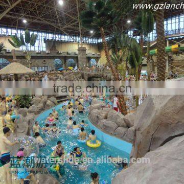 Professional long water park lazy river aquatic equipment