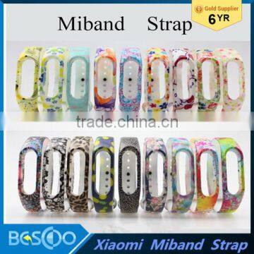 Beautiful Pattern Silicone Belt Strap for Xiaomi miband 1s 1A for Mi Band 2 Smart Wristband for Miband 2 Bracelet