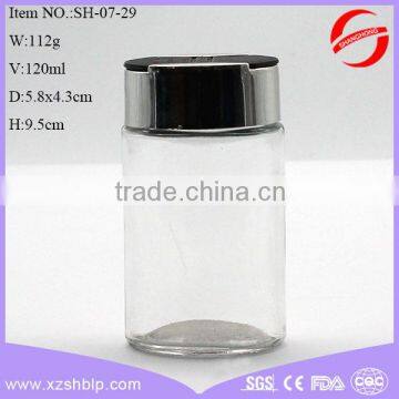 120ml small glass spice jar for pepper and salt
