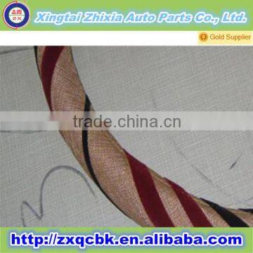 fashion new design linen car steering wheel covers from manufacture