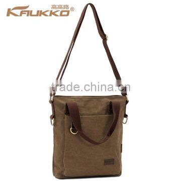 Concise Tablet Messenger Bag For Men Vertical Messenger Bags For Men Crossbody Bag White Cotton Canvas Messenger Bag photo-2