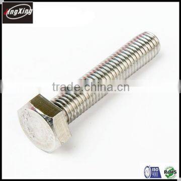 factory price M6 M8 M10 ansi stainless hex bolts a2 70 full thread