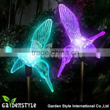 decorative light stake light, Hummingbird shape party light, Color Changing LED light for holidays