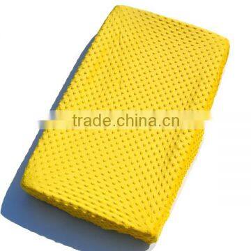 Yellow Change Mat Cover Wholesale Minky Baby Breathable Change Table Mat Cover