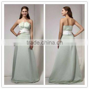 2013 Latest design Satin Long Bridesmaid Dresses LL97