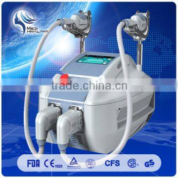 2016 Beauty Salon Double Handle Ipl Elight / RF Machine CE Approved