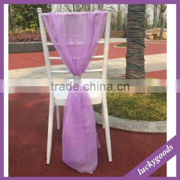 95cm Organza Red Chair Sashes Wedding Chair Decoration photo-4