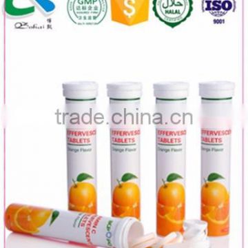 Health drink Vitamin C effervescent tablet 10 piece in a tube