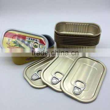 2 Piece 311 Aluminum Can for Sardine With Easy Open Van photo-2
