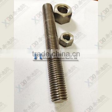 HastelloyC22 C4 B2 left hand threaded studs with acme thread