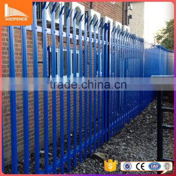 low price easy install security fence d section powder coated palisade fencing