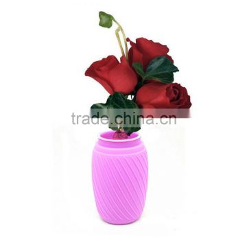 Romantic eco-friendly silicone flower vase