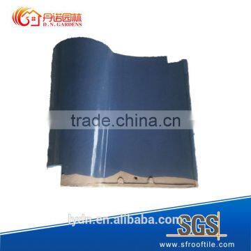 high quality glazed blue Spanish style roof tiles