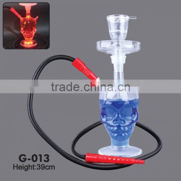 New skull glass hookah clear glass hookah al fakher skull glass hookah