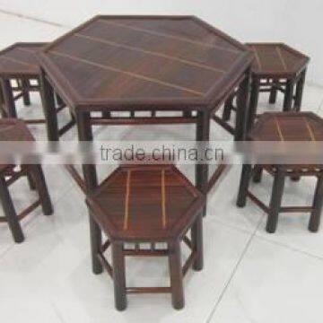 Vietnam New product set of table and chair, bamboo dining set