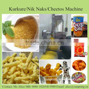 Fried Kurkure Nik Naks Snacks Machinery