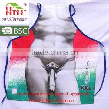 Factory Direct Sale Funny Colorful Sublimation Printing Polyester Naked Sexy Audlt Cooking Apron Patterns photo-4