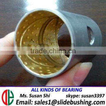 DF Bimetal bushes are steel-backed with CuPb10Sn10 ( Similar with SAE 797 ) CuPb24Sn4 ( Similar with SAE 799 ) Bushing