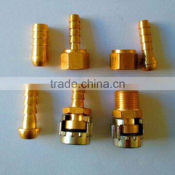 brass union hose barb fittings