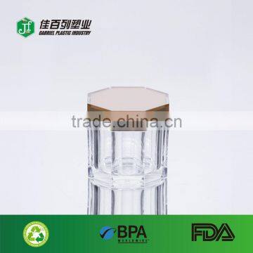 high quality china wholesaler face cream packing clear acrylic jars for cosmetics