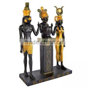 Customized Polyresin Handmade Painted Egyptian Gods Statue for Sale