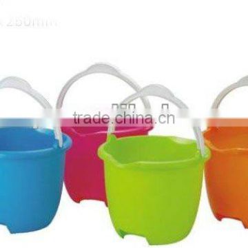 colorful,hot selling plastic water bucket no lid