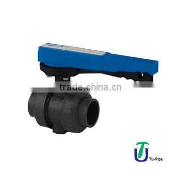 U-PVC True Uinon Ball Valve For Acid Position Regulated