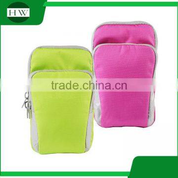 personalized wholesale nylon waterproof sport band fitness running mobile cell phone carry bag band armband