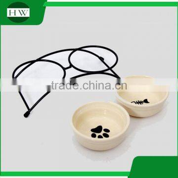 Pet Accessories Eco Anti Slip Ceramic Cat Dog Pet Feeder Water Food Bowl photo-3