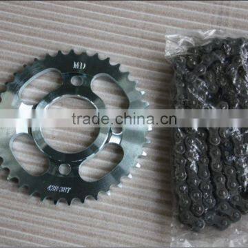 Durable Lower Price Motorcycle Spare Parts of Chain and Sprocket Set photo-2