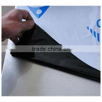 Black and white protective film for stainless steel sheet