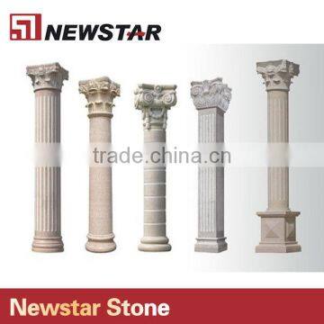 Newstar Handcraft Cap Marble Stone Gate Pillar Design photo-4