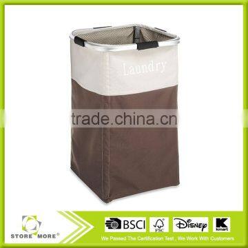 Lavish Home Foldable Double Laundry Hamper photo-3