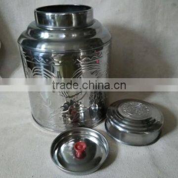 150g stainless steel tea canister/coffee canister/sugar canister/tea container/container store canisters