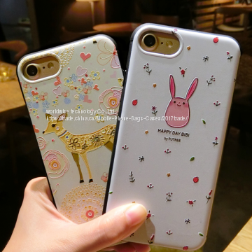 New Animal Cartoon Tpu Silicone Mobile Phone Cases for IPhone7/7Plus/6/6s/6plus/6splus Cell Phone Shell Back Cover Case photo-2