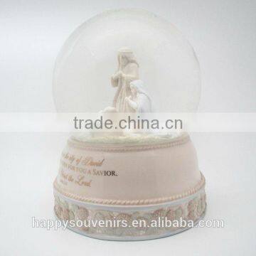 High Quality Resin European White Snow Globe photo-2