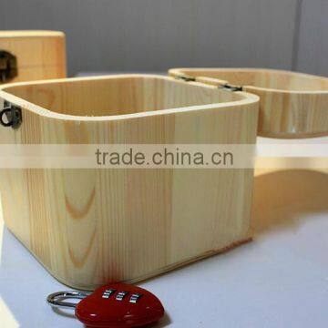 Eco-friendly Wood Locked Storage Box photo-5