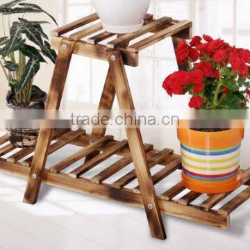 High Quanlity Solid Wood Flower Shelf photo-2