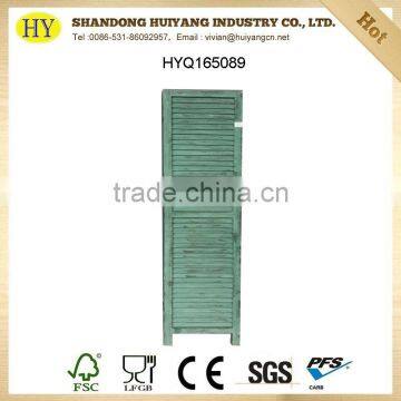 Cheap Painted 3 Panel Balsa Wood Screen Room Divider photo-2