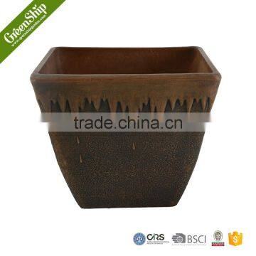 Decorative Square White Ceramic Pot for Room Decoration/lightweight/strudy and Durable/eco-friendly photo-6